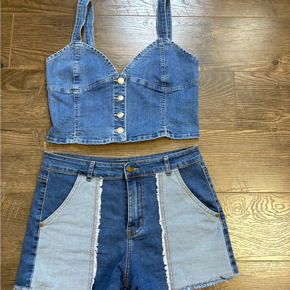 Bebe Blue Denim Jacket